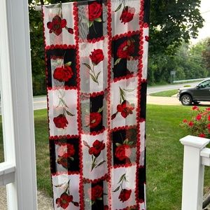 Silk Rose Scarf